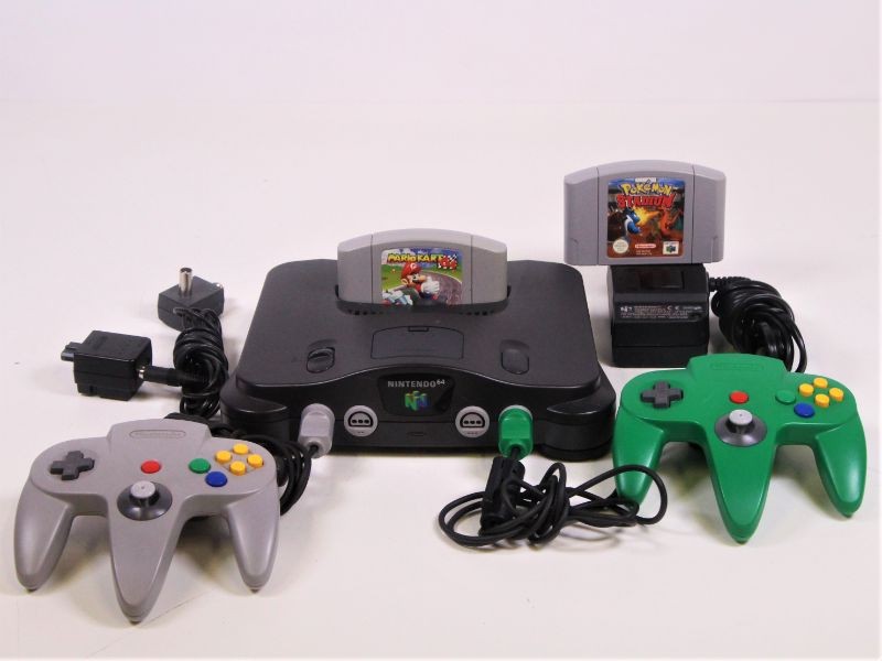 Nintendo N64-console inclusief controllers & games